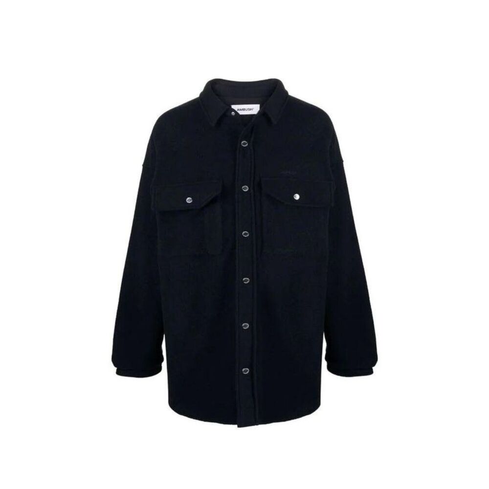 Ambush Marabou Feather Coat Men Blue Jackets